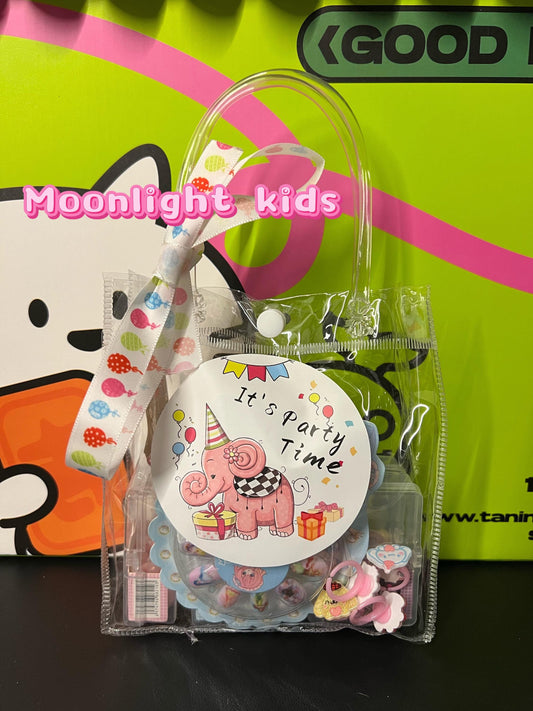 Girls Goodie Bag Party Favors | Birthday Return Gifts | Cute Stationery, DIY Jewelry, Beauty Toys | Pink Kids Gift Set