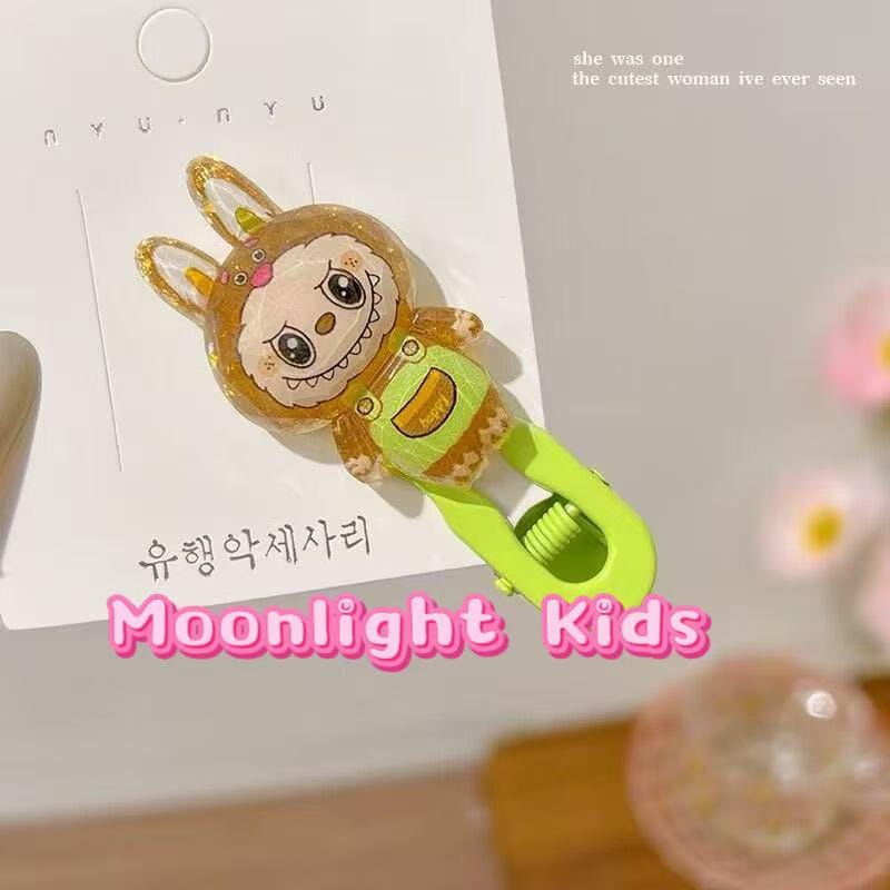 Cute Cartoon Rabbit Hair Clips for Girls | Colorful Acrylic Barrettes | Kids Bangs Side Hairpins | Kawaii Accessories Gift