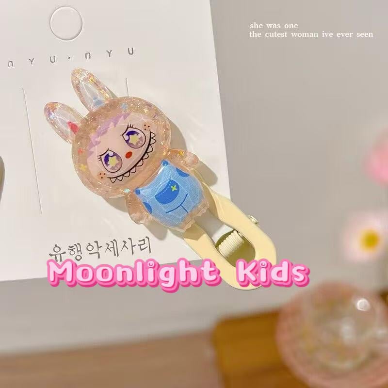 Cute Cartoon Rabbit Hair Clips for Girls | Colorful Acrylic Barrettes | Kids Bangs Side Hairpins | Kawaii Accessories Gift