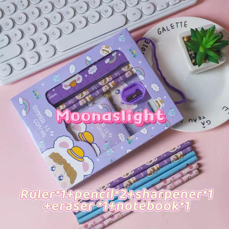 Kids Stationery Gift Set โ Goodie Bag for Birthdays, School Supplies, Party Favor โ Cute Pencil Set with Notebook, Ruler & Eraser