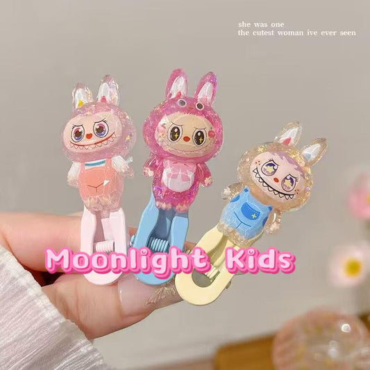 Cute Cartoon Rabbit Hair Clips for Girls | Colorful Acrylic Barrettes | Kids Bangs Side Hairpins | Kawaii Accessories Gift