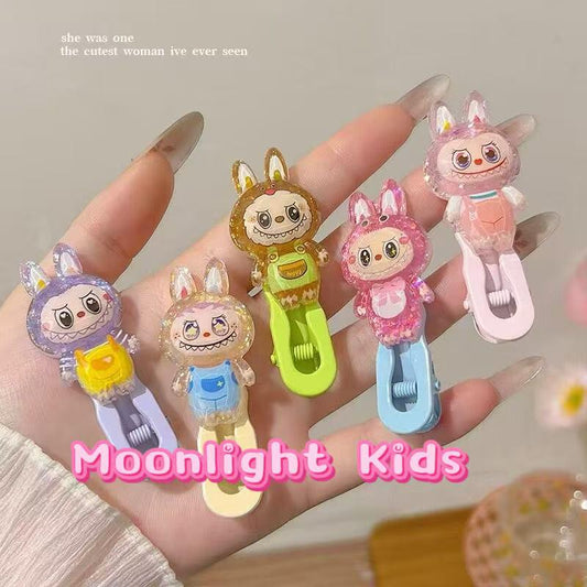 Cute Cartoon Rabbit Hair Clips for Girls | Colorful Acrylic Barrettes | Kids Bangs Side Hairpins | Kawaii Accessories Gift
